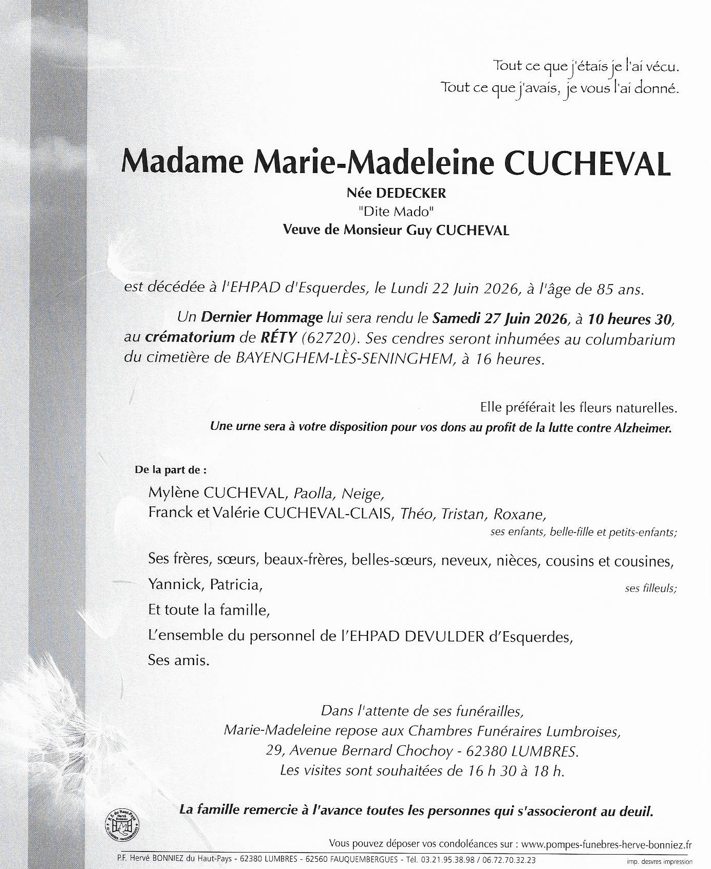 Avis de décès